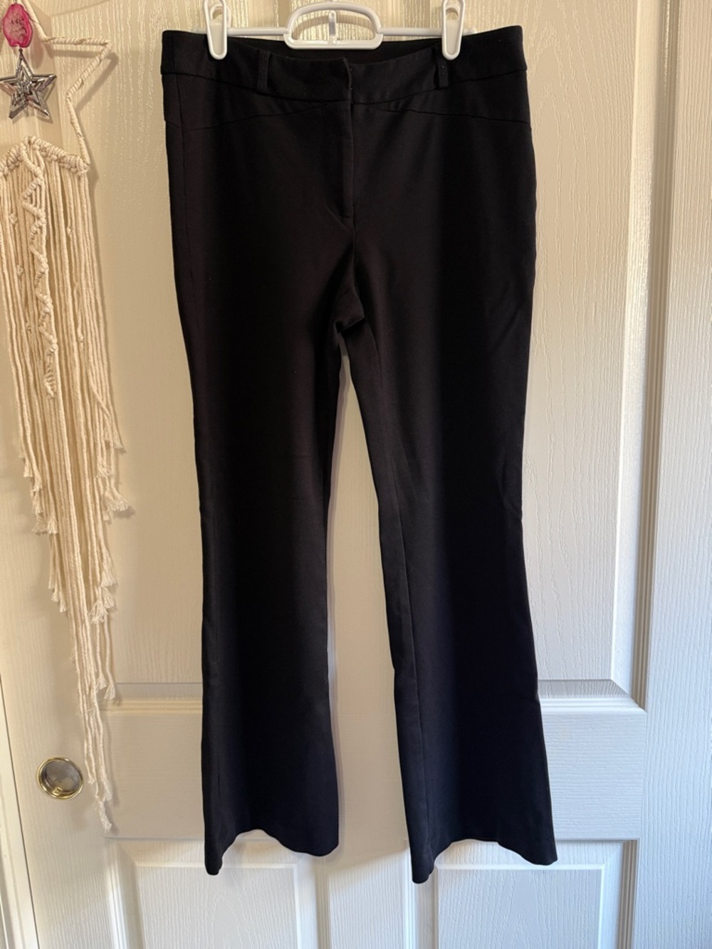 INC International Concepts Black Ponte Boot Cut Pants Size 6P